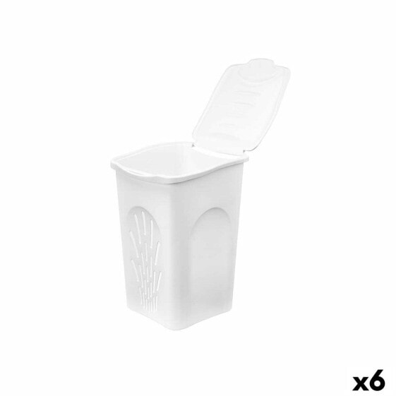 Корзина для хранения Stefanplast Белая Пластиковая 50 л 37 х 56 х 39 см (6 штук)