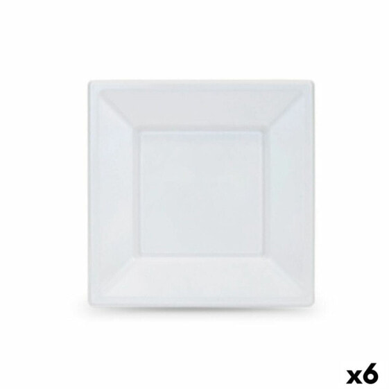 Набор многоразовых тарелок Algon Белый Пластик 18 cm (6 штук)