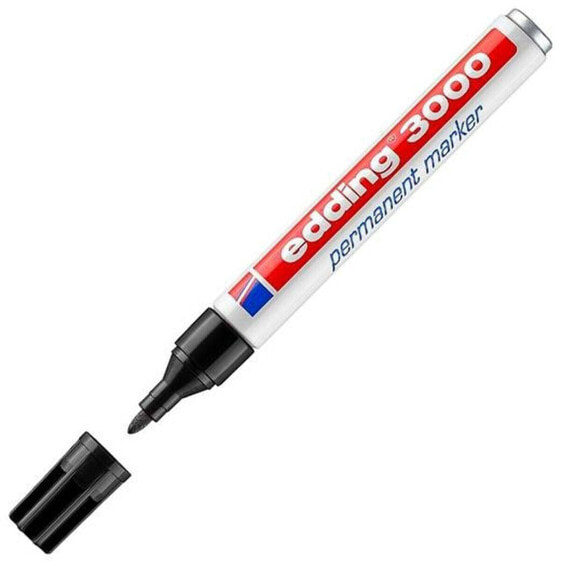 Permanent marker Edding 3000-01 Black (10 Units)