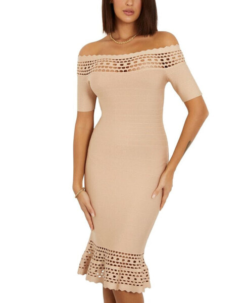 Women's Gabriela Bodycon Bandage Midi Dress