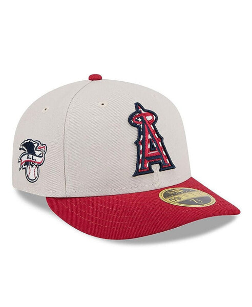 Men's Red Los Angeles Angels 2024 Fourth of July Low Profile 59FIFTY Fitted Hat