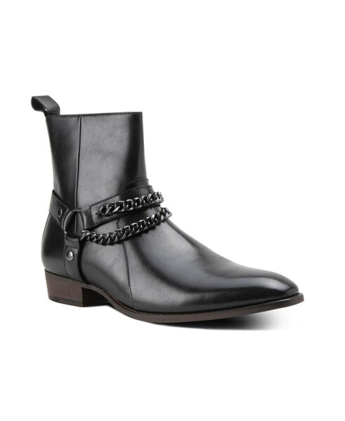 Men's Dunbar Fashion Motorcycle Harness Zip Boots