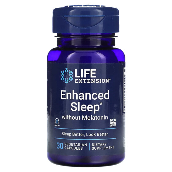 Витамин для здорового сна Life Extension Enhanced Sleep без мелатонина, 30 вегетарианских капсул