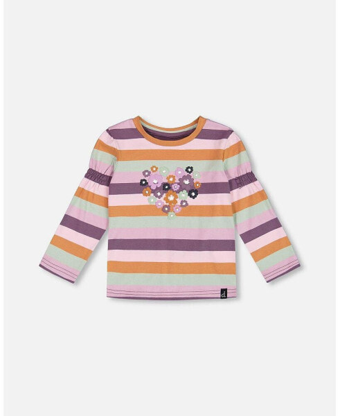 Baby Girls Baby Printed T-Shirt Multicolor Stripe