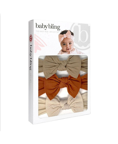 Infant-Toddler Knot Headband Gift Set for Girls