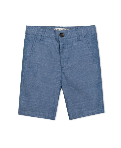 Boys' Organic Cotton Chambray Short, Infant