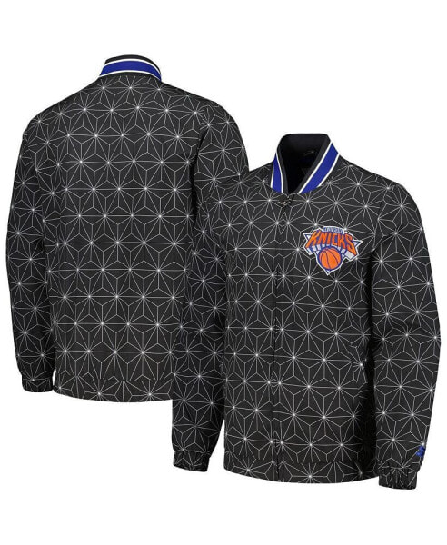 Куртка мужская Starter черная New York Knicks In-Field Play Fashion со стежкой из атласа