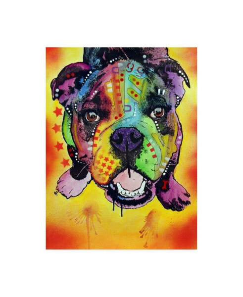 Dean Russo Baby Bulldog Stencil Canvas Art - 20" x 25"