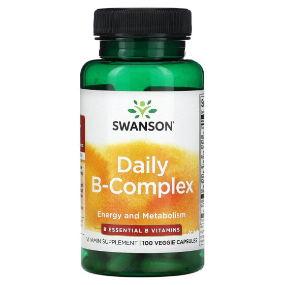 Витамины группы B Swanson Daily B-Complex, 100 вегетарианских капсул