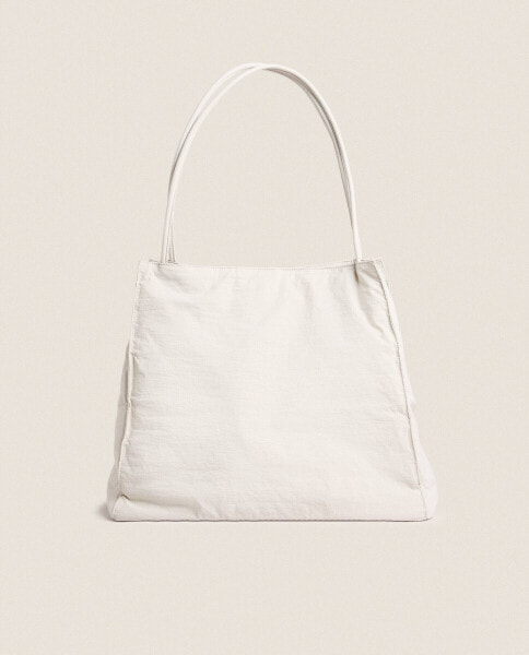 Technical fabric tote bag