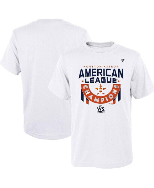 Toddler Boys and Girls White Houston Astros 2022 American League Champions Locker Room T-shirt