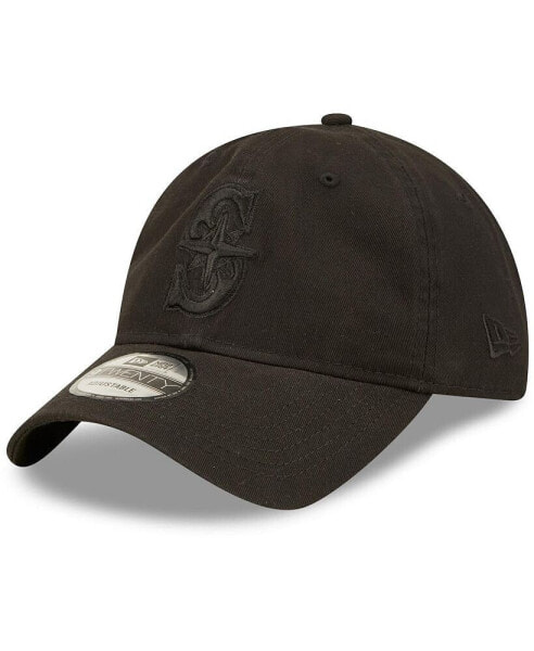 Men's Seattle Mariners Black on Black Core Classic 2.0 9TWENTY Adjustable Hat