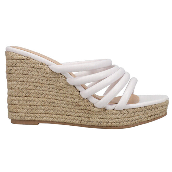 Chinese Laundry Eleana Espadrille Wedge Womens White Casual Sandals BERG01ZWE-4