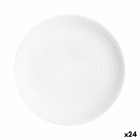 Dessert dish Luminarc Pampille White Glass (19 cm) (24 Units)