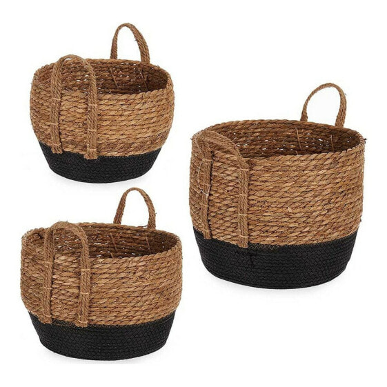 Набор корзин для хранения Gift Decor Basket set Brown Black 32 x 37 x 32 cm (3 шт)