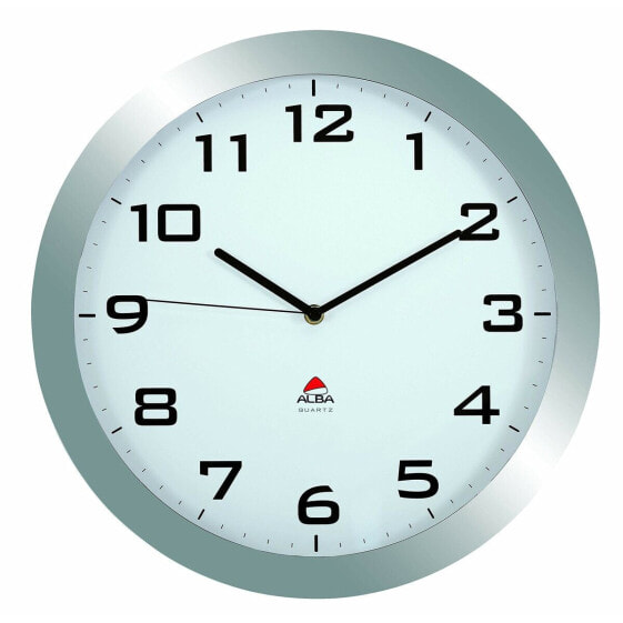 Настенное часы Archivo 2000 Серый Металл Стеклянный Ø 38 cm Белый Круглый
