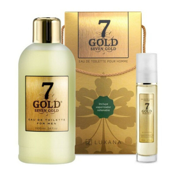 Мужской парфюмерный набор Luxana SEVEN GOLD EDT 2 предмета