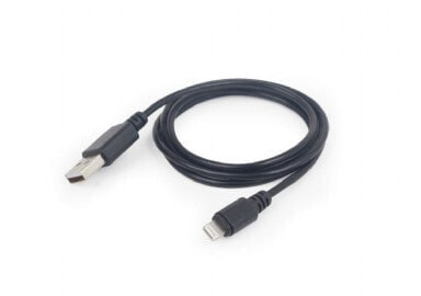 Кабель Gembird USB A - Micro-USB B/Lightning, 1 м, черный
