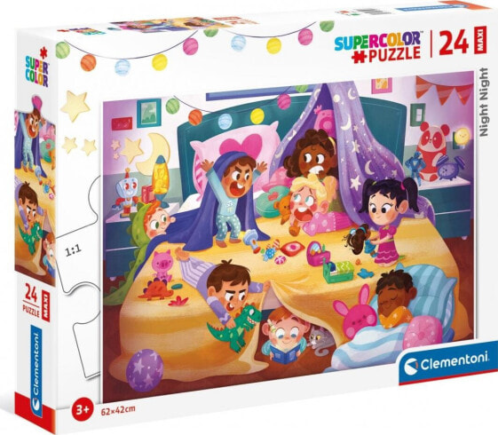 Clementoni Puzzle 24 Maxi Super Kolor Night Night