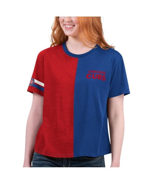 Women's Royal, Red Chicago Cubs Power Move T-shirt