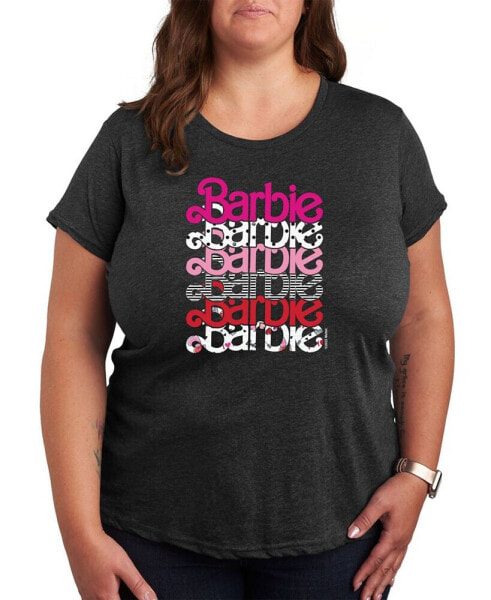 Trendy Plus Size Barbie Valentine's Day Graphic T-shirt