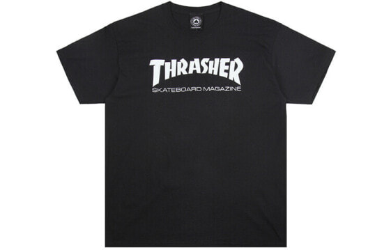 Thrasher 基础款字体短袖T恤 美版 男女同款 黑 / Футболка Thrasher T модель 110101BK