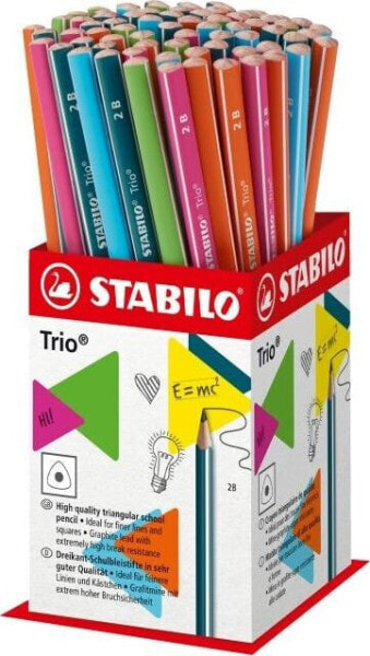 Stabilo Ołówek STABILO Trio 2B mix display 72szt. Stabilo