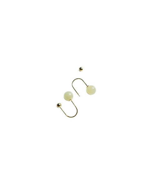 Clip — Jade cuff earrings