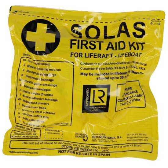 Аптечка первой помощи для рафта 4WATER Raft First Aid Kit желтая