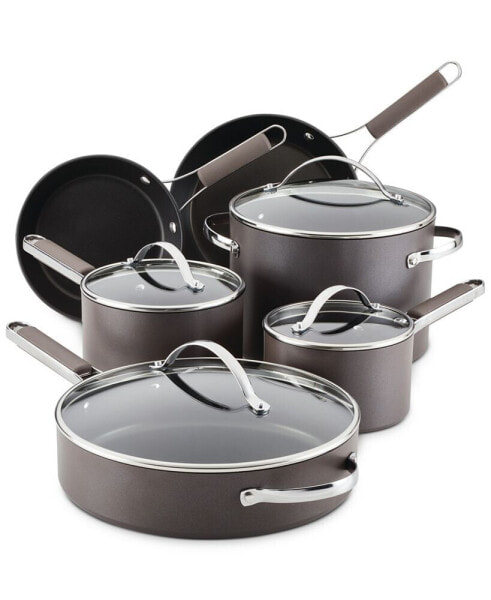 10-Pc. Hard-Anodized Collection Nonstick Cookware Set