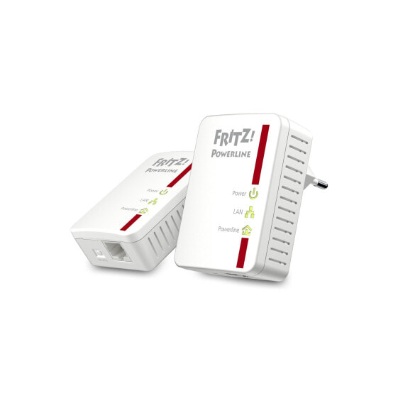 AVM FRITZ!Powerline 510E Set, DE 500 Мбит/с Подключение Ethernet Белый 20002575