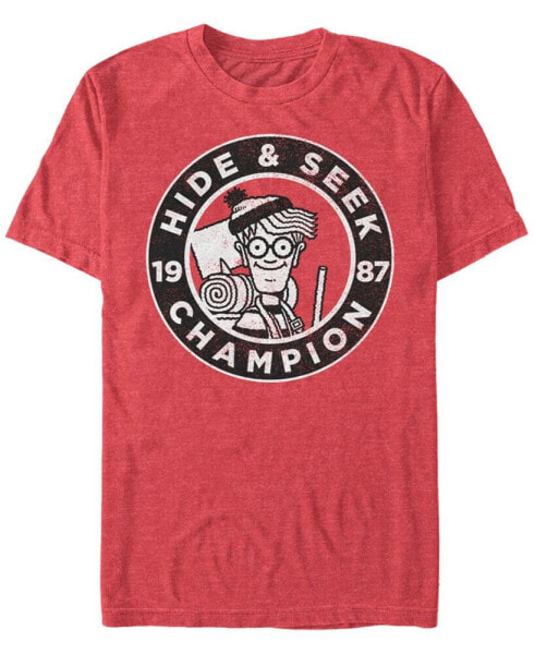 Where's Waldo? Men's Hide And Seek Champion Short Sleeve T-Shirt