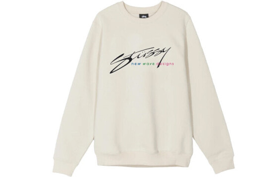 Stussy New Wave Designs Crew Logo Sweatshirt