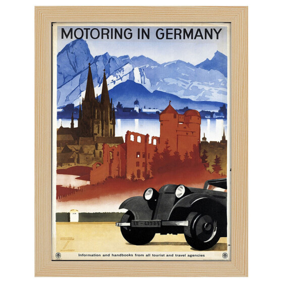 Bilderrahmen Poster Motoring in Germany