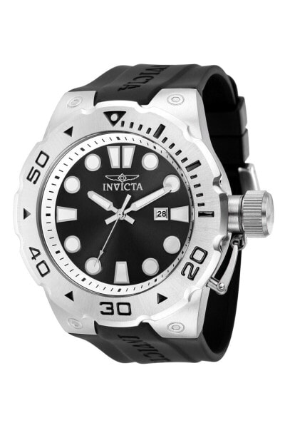 Invicta Pro Diver Men's 51mm Stainless Steel Gray Black (One Size Multicolored)