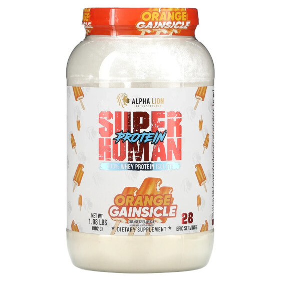 SuperHuman Protein, Orange Gainsicle, Orange Creamsicle, 1.98 lbs (902 g)