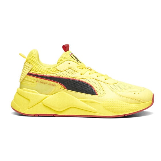 Puma Sf RsX Graphic Logo Lace Up Mens Yellow Sneakers Casual Shoes 30781802