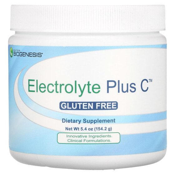 Nutra BioGenesis, Electrolyte Plus C, электролит с электролитом, 154,2 г (5,4 унции)