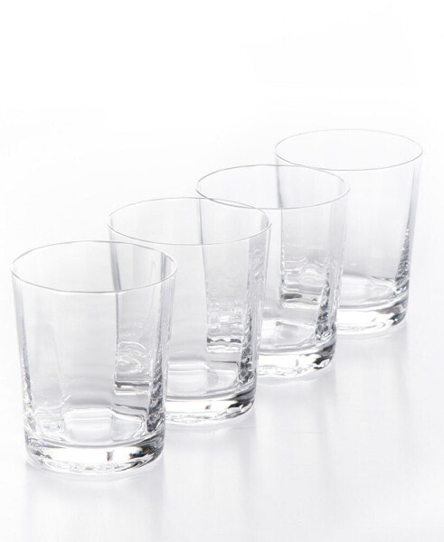 Cambron Optic Double Old-Fashioned Glasses, Set of 4