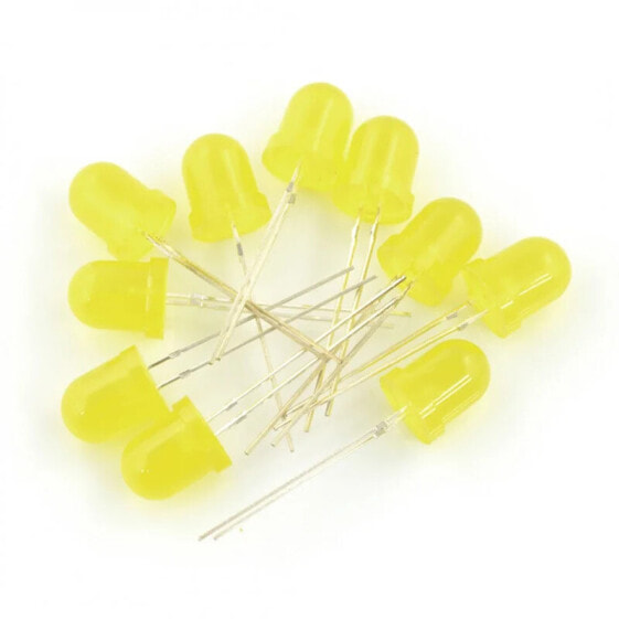 LED 8mm yellow - 10pcs