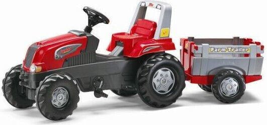 Веломобиль для детей rolly toys® Traktor Junior красный с прицепом 800261 (5800261)