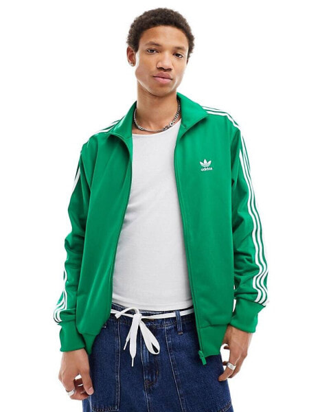 adidas Originals firebird track jacket in green