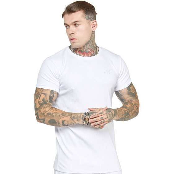 SIKSILK Rib Knit Short Sleeve T-Shirt