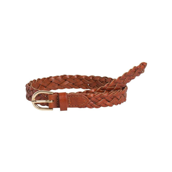 PIECES Avery Leather Braided Slim Belt