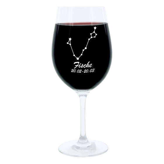 Бокал для вина с гравировкой знака Зодиака Рыбы LEONARDO Gravur-Weinglas Sternbild Fische
