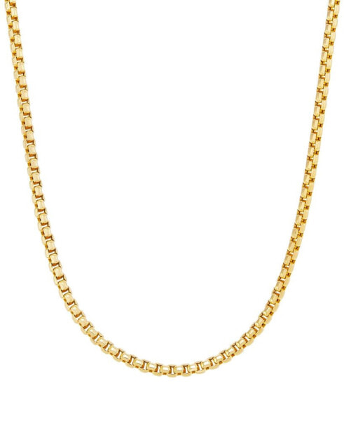 Macy's round Box Chain 22" Strand Necklace (3-3/4mm) in 10k Gold