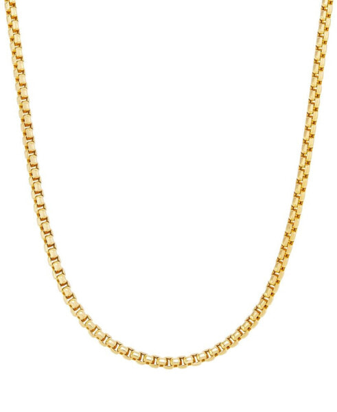 Round Box Chain 22" Strand Necklace (3-3/4mm) in 10k Gold