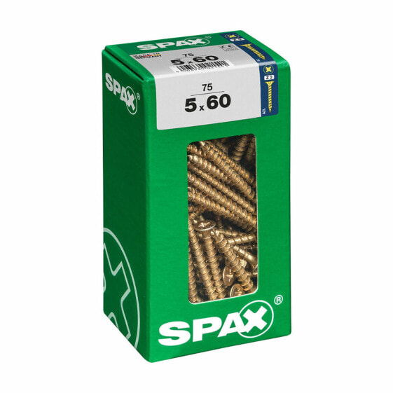 Коробка винтов со скидкой SPAX Шуруп Плоская головка (5 x 60 мм) (5,0 х 60 мм)