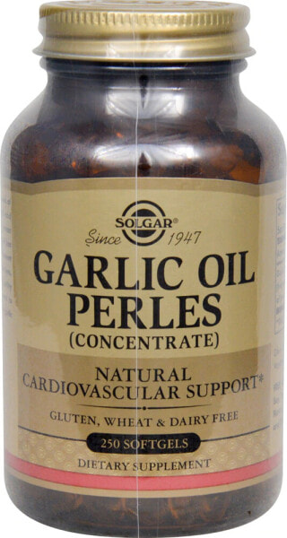 Solgar Garlic Oil Perles --Чесночное Масло  - 250 Капсул