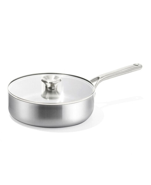 Mira Tri-Ply Stainless Steel 11" Saute Pan with Lid